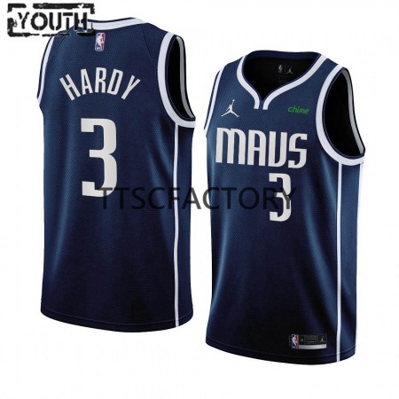 Maillot Basket Enfant Dallas Mavericks Jaden Hardy 3 Nike 2022-23 Statement Edition Navy Swingman